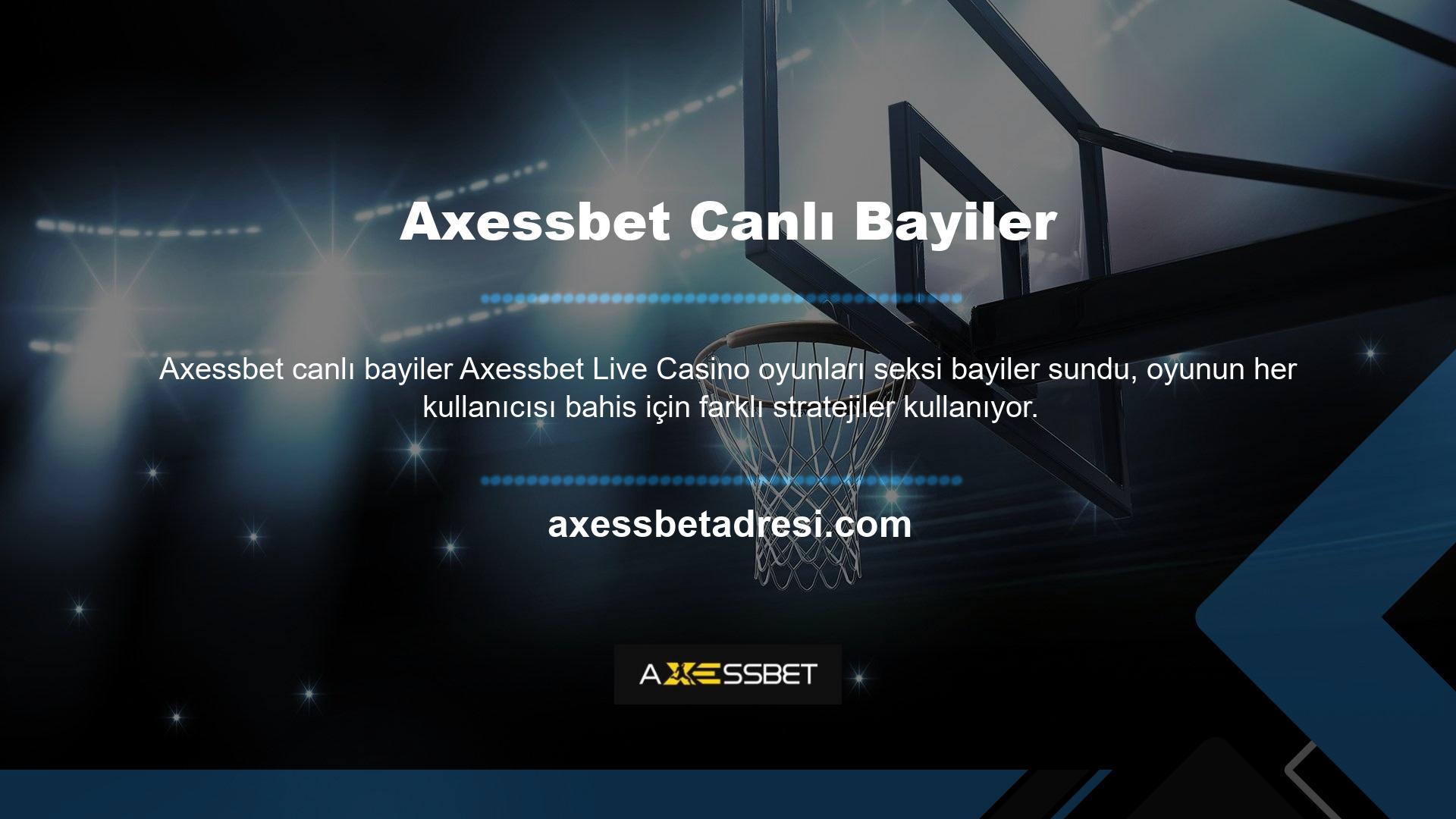 Axessbet web sitesine üye olmak isteyen kişiler, kendi ülkelerinde verilen bir giriş adresi ile geçerli bir hizmet kullanmalıdır